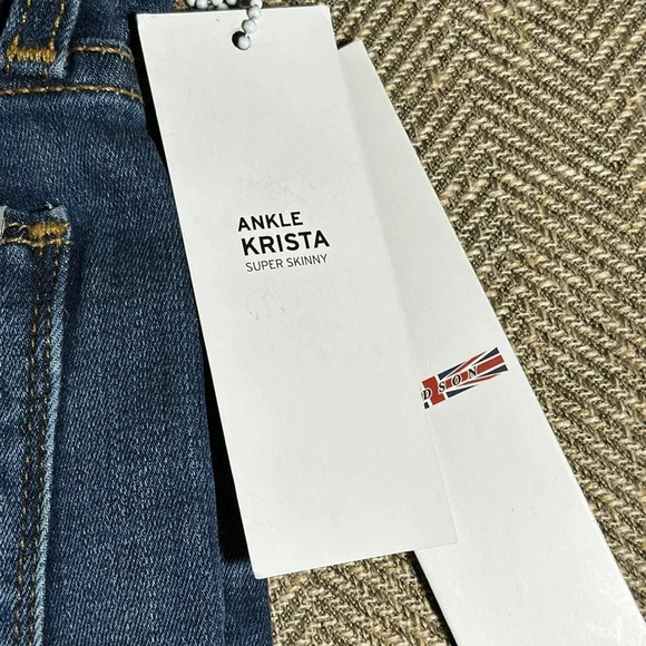 NWT HUDSON KRISTA CROP SUPER SKINNY JEANS WOMEN’S SIZE 27 COLOR MNDC - Picture 5 of 13